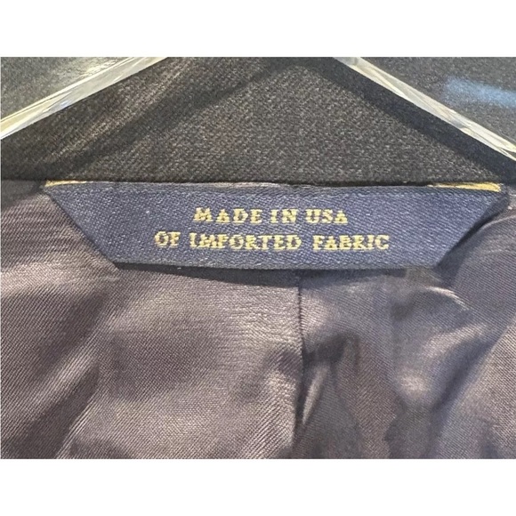 Brooks Brothers 1818 Regent Charcoal Estrato 2-Button 42R Blazer Jacket‎ (BR) - Picture 6 of 7